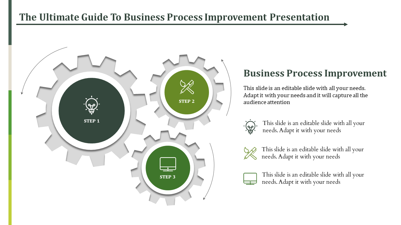 Free - Attractive Business Process Improvement Presentation